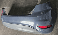 GENUINE FORD FIESTA MK7 BACK REAR BUMPER PDC GREY MIDNIGHT SKY 2008 - 2012