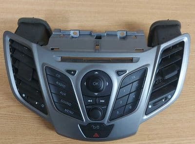 GENUINE FORD FIESTA MK7 CD PLAYER RADIO CONTROLS FASCIA BUTTONS GREY 2008-2012