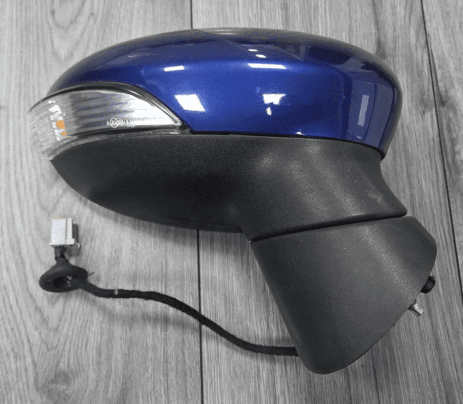 GENUINE FORD FIESTA MK7 DRIVER RIGHT DOOR WING MIRROR DEEP IMPACT BLUE ...