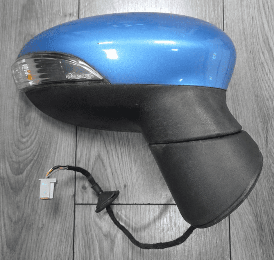 GENUINE FORD FIESTA MK7 DRIVER RIGHT WING MIRROR VISION BLUE 2008 - 2012