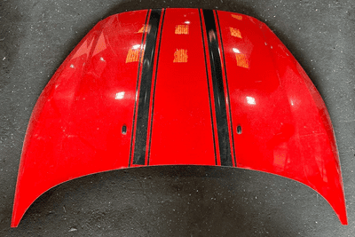GENUINE FORD FIESTA MK7 FACELIFT BONNET RACE RED BLACK STRIPES 2013 - 2017