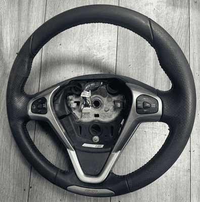 GENUINE FORD FIESTA MK7 ST / ST180 LEATHER STEERING WHEEL 2013 - 2017