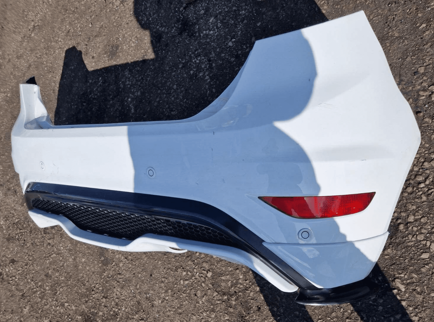 GENUINE FORD FIESTA MK7 ST ST180 ZETEC-S REAR BUMPER FROZEN WHITE 2013 ...
