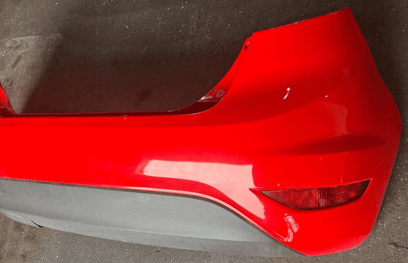 GENUINE FORD FIESTA MK7 TITANIUM BACK REAR BUMPER NO PDC RACE RED 2013 ...