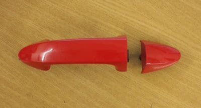 GENUINE FORD FIESTA MK8 EXTERIOR DOOR HANDLE PASSENGER SIDE RACE RED 2012-2018