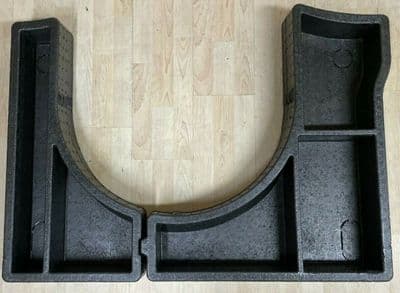 GENUINE FORD FOCUS MK2 MK3 HATCH REAR SPARE WHEEL BOOT FOAM SIDES PAIR 2005-2011