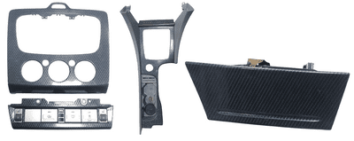 GENUINE FORD FOCUS MK2 RADIO FASCIA TRIM BLACK CARBON 2008-2011