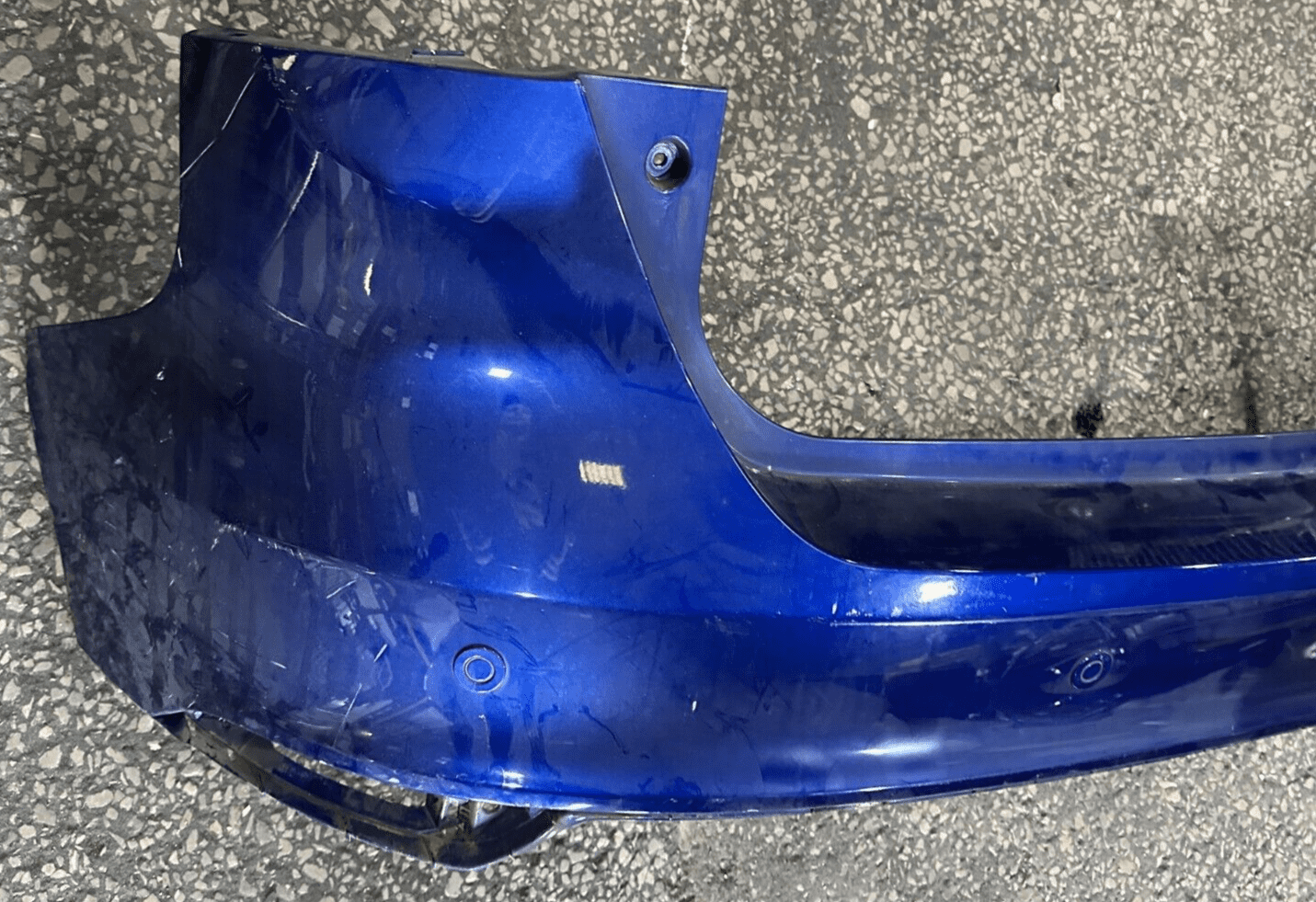 GENUINE FORD FOCUS MK3 ST HATCHBACK REAR BUMPER DEEP IMPACT BLUE 2014 ...