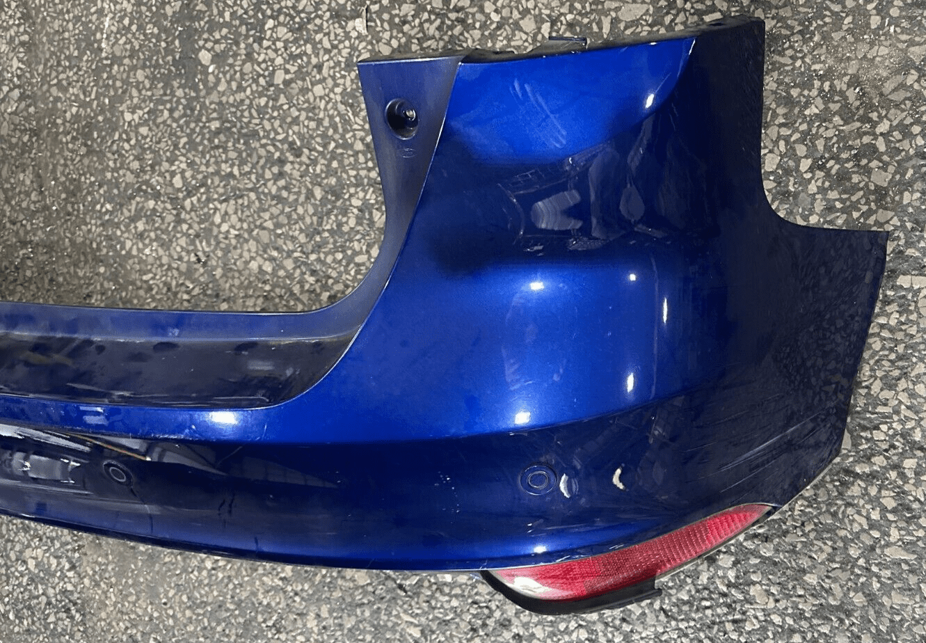 GENUINE FORD FOCUS MK3 ST HATCHBACK REAR BUMPER DEEP IMPACT BLUE 2014 ...