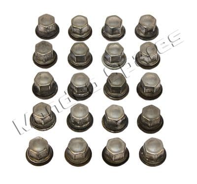 GENUINE FORD FOCUS MK4 SILVER ALLOY WHEEL NUT LUG NUTS SET X 20 2018 - 2023