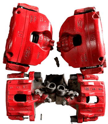 GENUINE FORD FOCUS ST MK3 BRAKE CALIPER SET OF 4 FRONT REAR RED 2011 - 2019