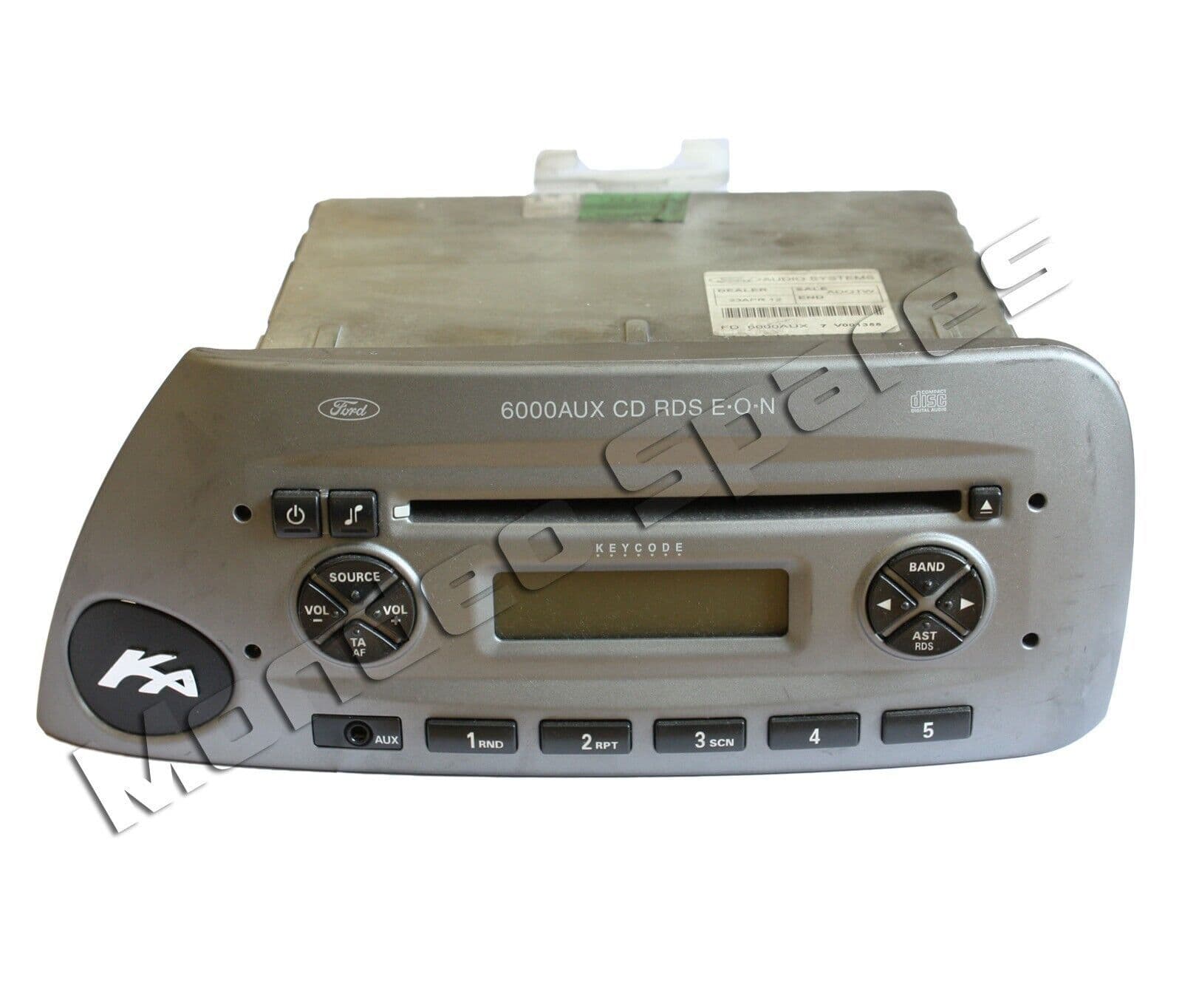 GENUINE FORD KA MK1 6000 RDS E-O-N AUX CD PLAYER RADIO CODE 1996 - 2008