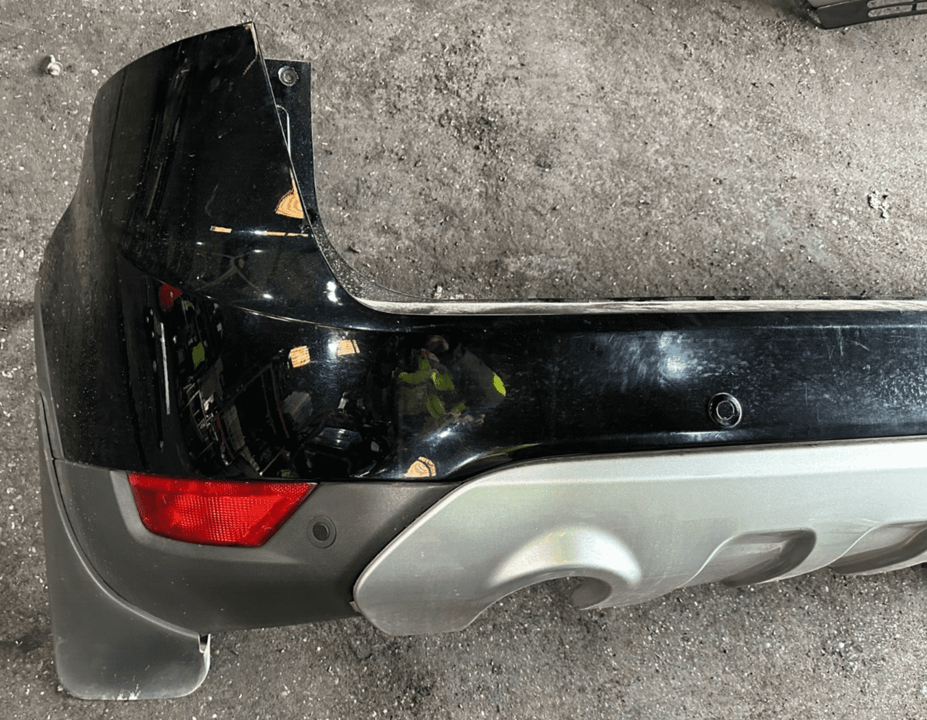 GENUINE FORD KUGA MK1 TITANIUM REAR BUMPER AND VALANCE PDC BLACK 2008 ...
