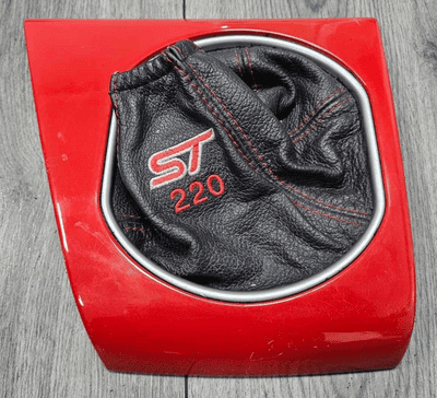 GENUINE FORD MONDEO MK3 ST220 RED GEARSTICK FASCIA SURROUND GAITER 2002 - 2003