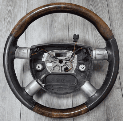 GENUINE FORD MONDEO MK3 WALNUT WOOD AUTO AUTOMATIC STEERING WHEEL 2001 - 2007
