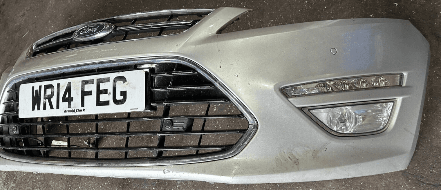 GENUINE FORD MONDEO MK4 FACELIFT FRONT BUMPER MOONDUST SILVER PDC 2010 ...