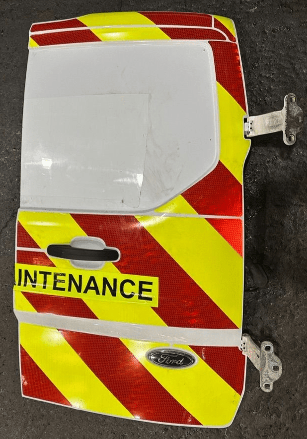 GENUINE FORD TRANSIT CONNECT MK2 REAR DRIVER DOOR FROZEN WHITE 2013 ...