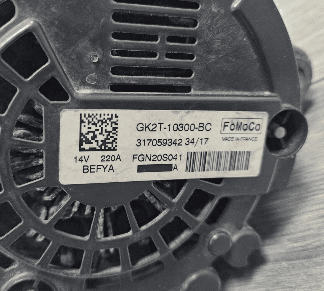 GENUINE FORD TRANSIT CUSTOM MK8 2 0 TDCi ALTERNATOR GK2T-10300-BC 2016 ...
