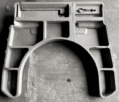 GENUINE MONDEO MK4 REAR HATCHBACK BOOT FOAM SPARE WHEEL SIDES 2007 - 2014