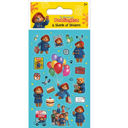 Adventures of Paddington Party Stickers (6 Sheets) - Loot Bag Fillers