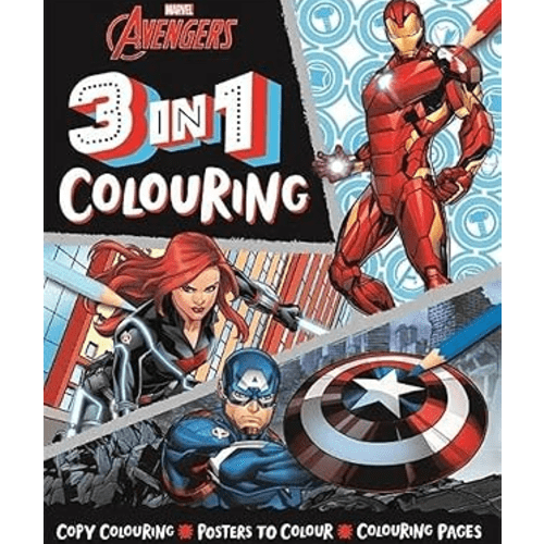 Avengers 3 IN 1 Colouring Book
