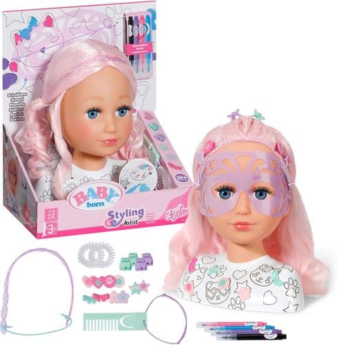 BABY born Creative Styling Head with Accessories