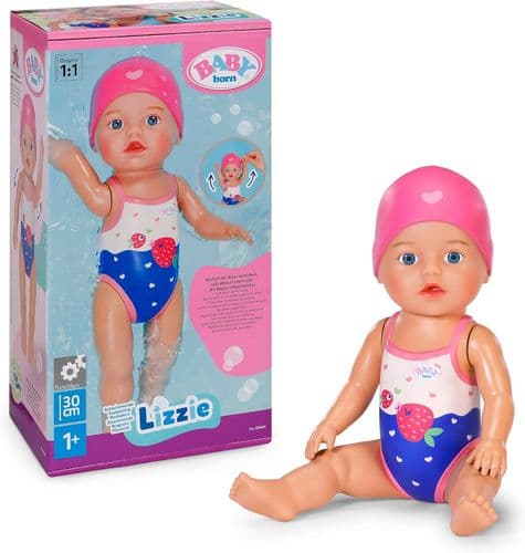 BABY Born Swimming Lizzie 30 cm Wind-Up Swim Doll