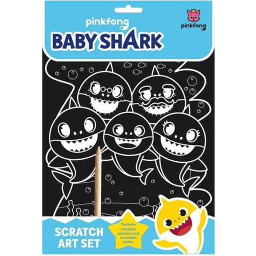 Baby Shark Scratch Art Set