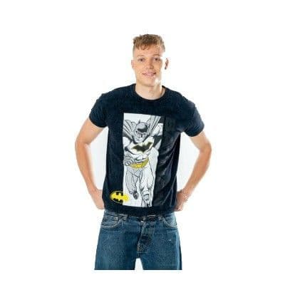 Batman T-Shirt Comic Acid Wash