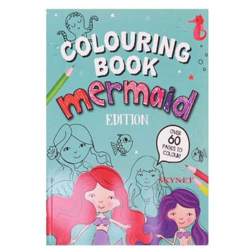 Children's Kid's Boys Girls Colouring Book Mermaid Edition 60 Pages To Colour In