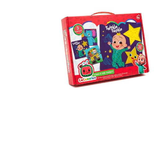 CoComelon Touch and Feel Puzzle Set, 3 Puzzles