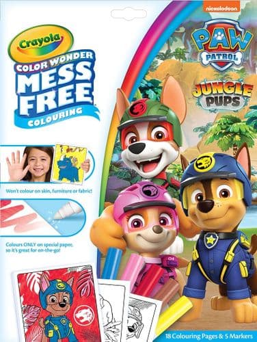 Crayola Color Wonder - Paw Patrol Jungle Pups Mess-Free Colouring Book