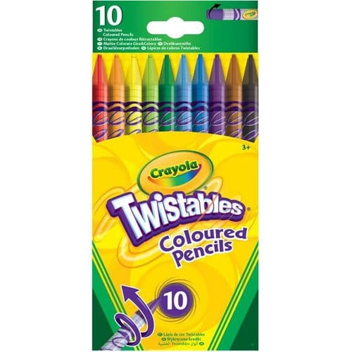 Crayola Twistables Coloured Pencils 10 Pack