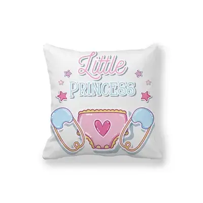 Cute Cartoon Baby Theme Square Pillowcase Peach Skin Decorative Cushion Cover.