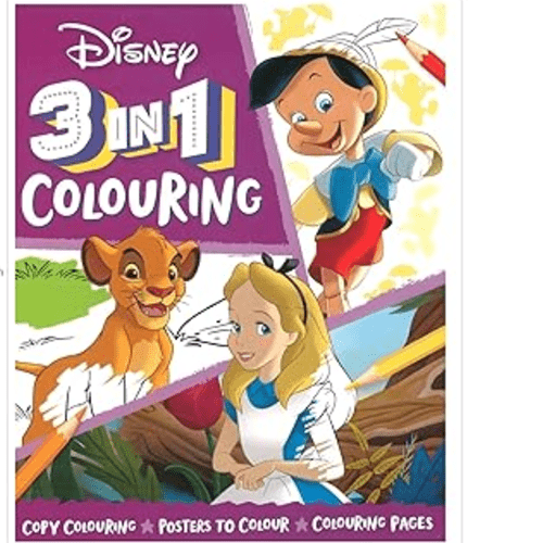 Disney 3 in 1 Colouring Book