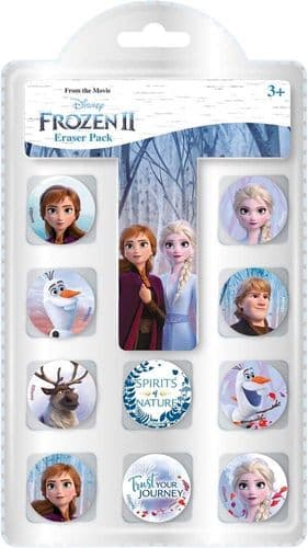 Disney Frozen 2 Eraser Pack