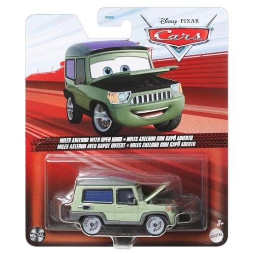 Disney Pixar Cars Miles Axelrod with Open Hood