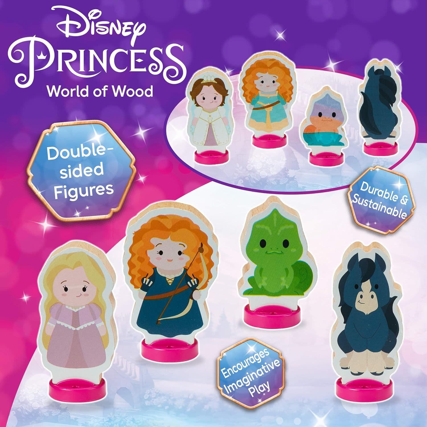 Disney Princess Wooden 4-Figure Set