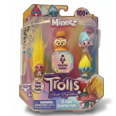 Dreamworks Trolls Mineez 5 Surprise Pack