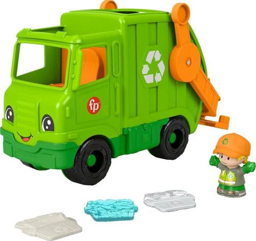 Fisher-Price Little People Toddler Musical Toy Recycling Truck