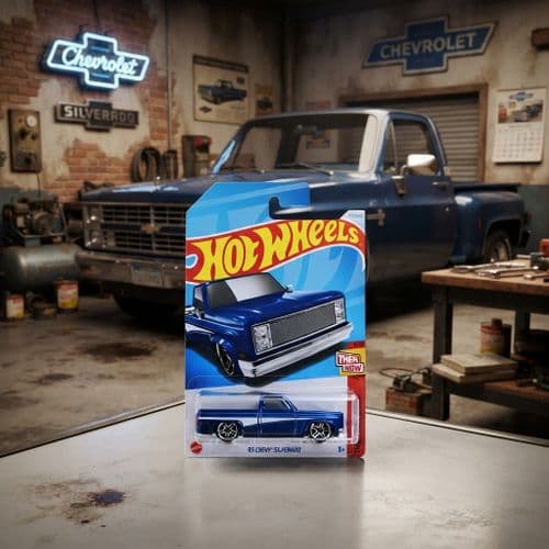 Hot Wheels '83 Chevy Silverado Car