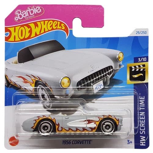 Hot Wheels Barbie - 1956 Corvette Grey Car
