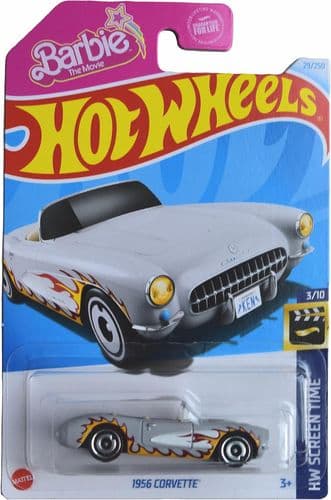Hot Wheels Barbie 1956 Grey Corvette