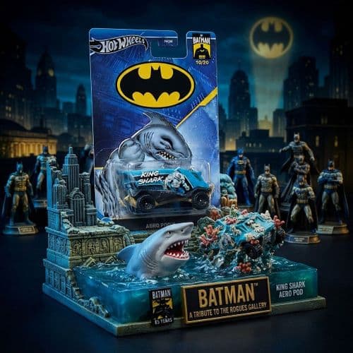 Hot Wheels Batman 85 Years (King Shark Aero Pod)