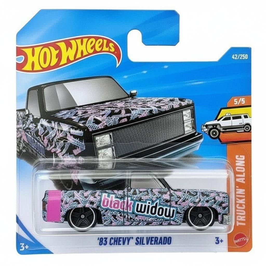 Hot Wheels Black Widow 83 Chevy Silverado
