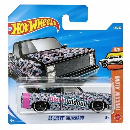 Hot Wheels  Black Widow 83 Chevy Silverado