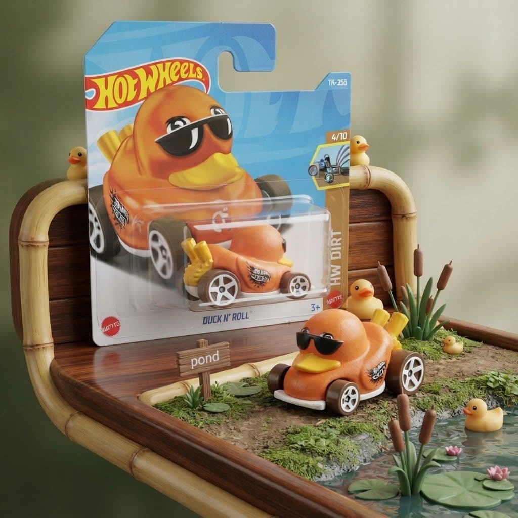 Hot Wheels Duck N' Roll (Orange) Mindstorm Toys