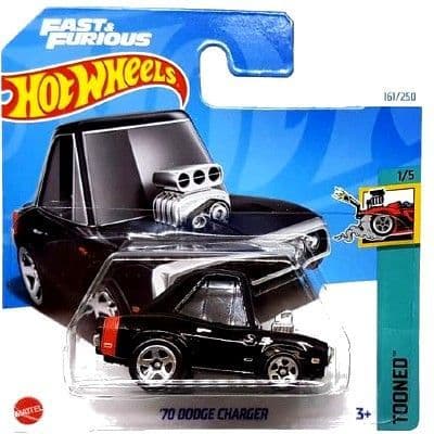 Hot Wheels Fast & Furious '70 Dodge Charger Black Car