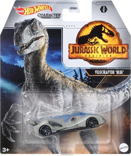 Hot Wheels Jurassic World Velociraptor (Blue)