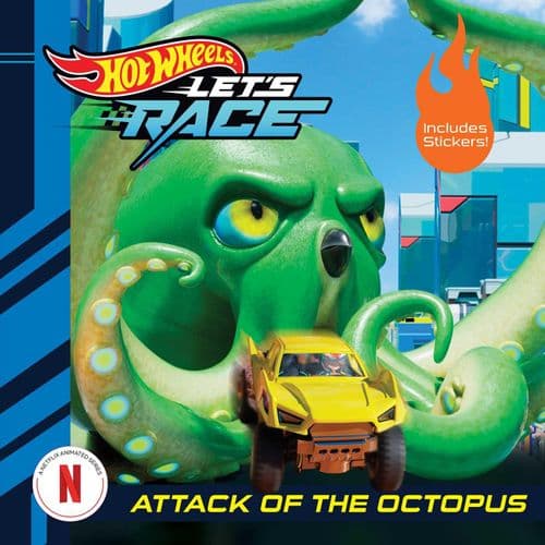 Hot Wheels Let's Race: Attack of the Giant Octopus: Attack of Giant Octopus Paperback